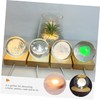 LED Wood Display Base USB Powered Cylinder Light Display Base