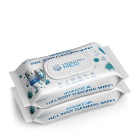 HEALTHONMED Antibacterial Full Body Wipes (Pack of 2)
