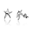 Starfish Stud Earrings - 925 Sterling Silver Plated