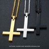 Akascord Cross Necklace for Men, Gold Inverted Cross Pendant Necklace