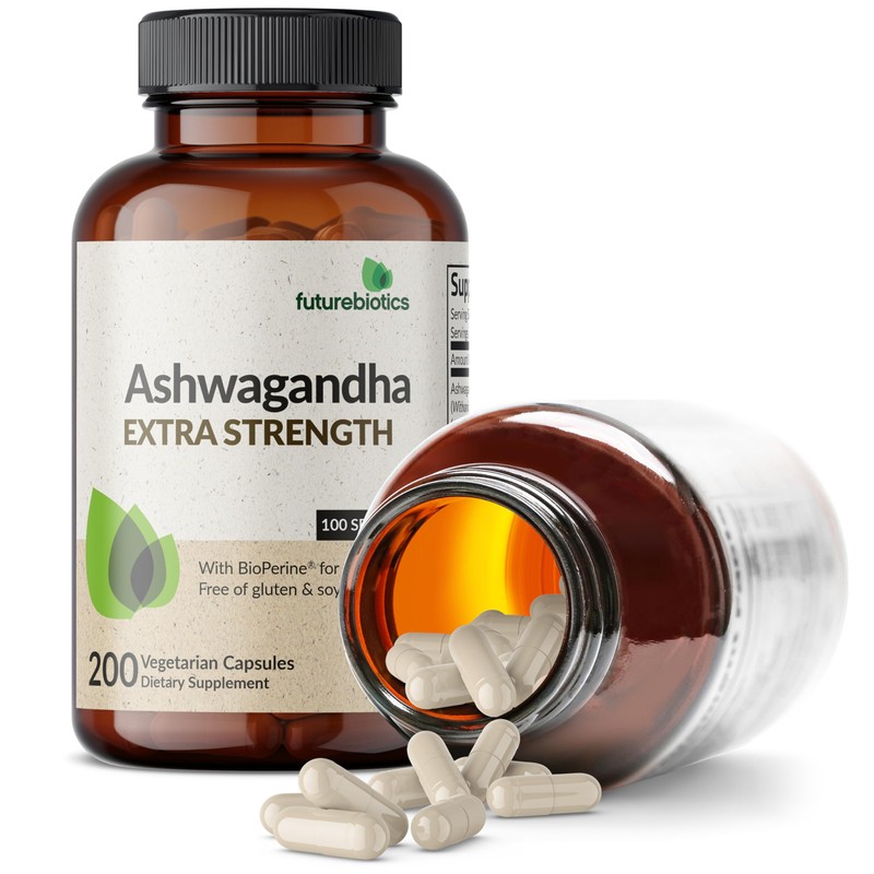 Futurebiotics Ashwagandha Extra Strength Stress & Mood Support with BioPerine