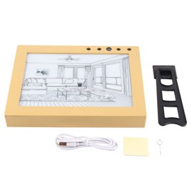 Decorative Painting Baby Monitor LED 3 Colors Light WIFI 1080P Two Way Talk Infant Monitor