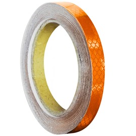 VViViD High Intensity Industrial Grade Honeycomb Pattern Reflective Vinyl Tape (1/2 Inch x 30ft, Orange)