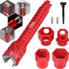 Velthorix Multifunctional Sink Tool 14-in-1, Faucet & Sink Installer Wrench