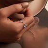 Rockyu Women's Ring, Silver, 925, One Size, Asuka Motif, Opening