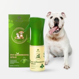 PE4U 2-in-1 Dog deodorizing spray - Pets Odor Eliminator for Strong Odor - Urine, Vomit, Feces & Animal Odor Eliminator - Safe & Natural Dog Perfume - Dog, Cat & Pet Odor Eliminator (8 Oz) - Cologne