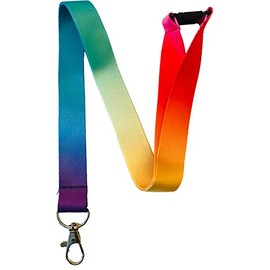 PAC Supplies Global 20mm Multi Coloured Ombre Neck Lanyard With Safety Breakaway
