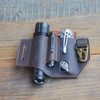 JJNUSA Genuine Leather Multitool Sheath Organizer,Leather EDC Belt Pouch for