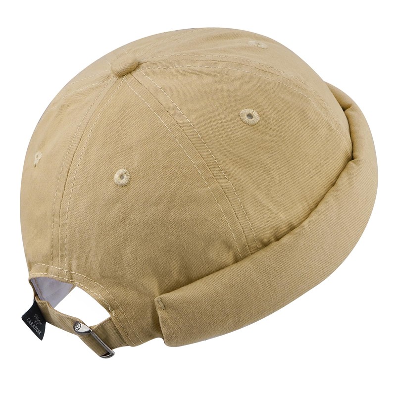 Clakllie Lightweight Brimless Hat Daily Beanie Docker Cap Plain Sailor
