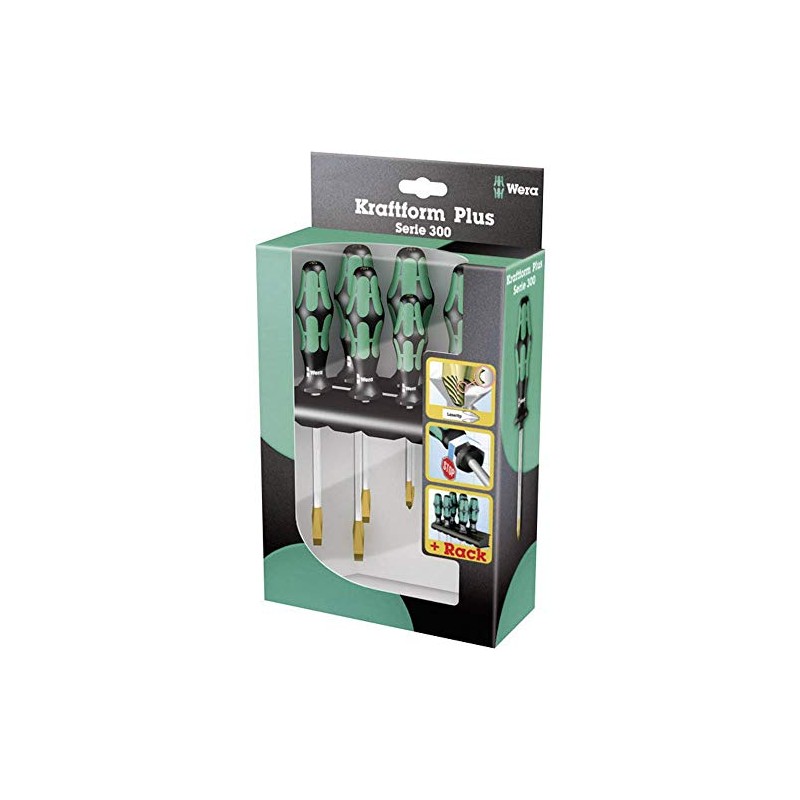 Wera 334SK 350SK Vera Tool Hexagonal Shaft Phillips Slotted Screwdriver