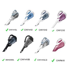 4 Pack Vacuum Filter Replacement for Black and Decker VF110 Dustbuster Cordless Vacuum Filter CHV1410 CHV1410L CHV1410B BDH2000L CHV1510 CHV1410L32 CHV9610 CHV1210 part# 90558113-01