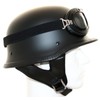ATO Helmets Oldtimer Motorcycle Helmet with Aviator Goggles Wehrmacht Helmet,