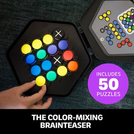 Educational Insights Kanoodle Fusion Light-Up Puzzle Game for Kids, Teens, & Adults, Brain Teaser Puzzle Game Featuring 50 Challenges, Ages 7+