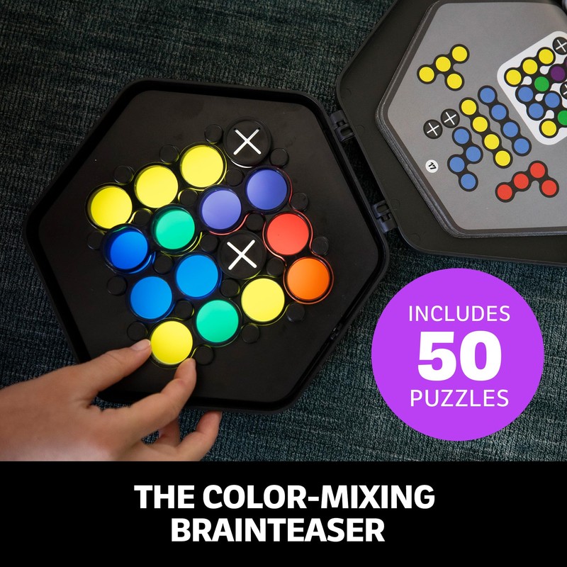 Educational Insights Kanoodle Fusion Light-Up Puzzle Game for Kids, Teens,