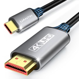 UANTIN Cable USB C a HDMI de 6 pies | Cable USB 3.1 tipo C a HDMI de alta velocidad 4K [compatible con Thunderbolt 3/4/5] con MacBook, Galaxy S9 a S24