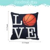 Basketball Pillow Covers Sports Cushion Covers 18 X 18 Black