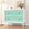 Wallercity Green Soft Felt Contact Paper for Dresser Top 15.8''x236''