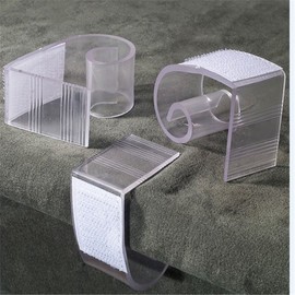 25pcs 3-4.5 cm Transparent Plastic Wedding Banquet Table Skirting Clips