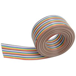 BGTXINGI 30Pin Wire Rainbow Color Flat Ribbon IDC Wire Cable(16ft/5m 30Wire)