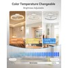 addlon Ceiling Fans with Lights and Remote, 20'' Low Profile