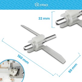 DL-pro Driver 155 mm Suitable for Bosch MUM5 MUMS MUMV MUZ5 such as 00630760 Continuous Shredder Blade for Food Processor