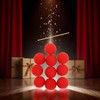 ROMI FLORIA 10Pcs Red Sponge Balls Soft Magic Tool Sponge