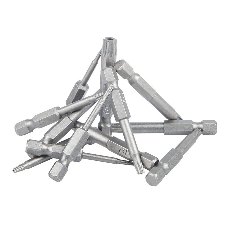 12 Pack Torx Head Screwdriver Bit Set,DanziX 1/4 inch Hex