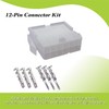 12-Pin Connector Kit, 12 Circuit Compatible Molex MLX Power Connectors,