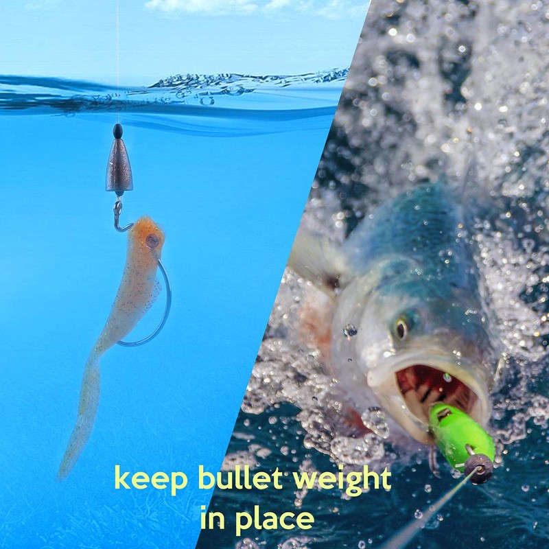 Fishing Rubber Bobber Peg Sinker Stopper Black Oval Bead Eagle