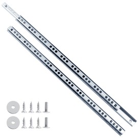 Uenhoy 6 Pair Drawer Slides 13.46" Full Extension Slide Track Rail Ball Bearing Two Way Drawer Slides (17mm x 342mm)