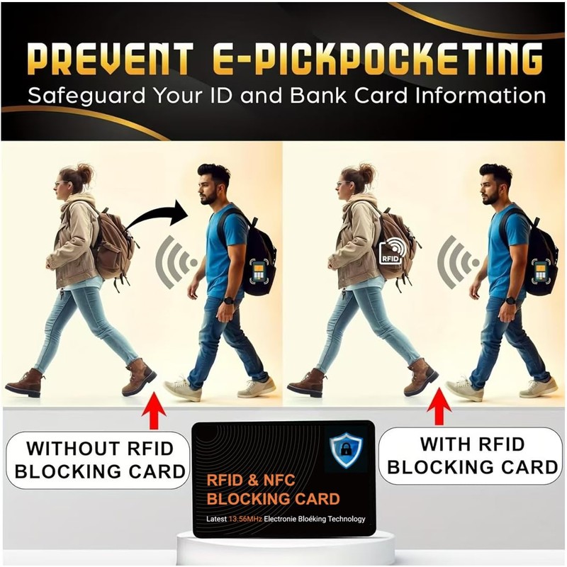 BUISAMG RFID Blocking Card, Credit Card Protector, One Card Protects