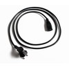 PeakTech Power Cable - IEC Cable with Protective Contact Angled