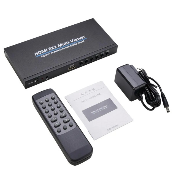Universal 4K 8 In 1 Out Screen Multi Viewer HDMI
