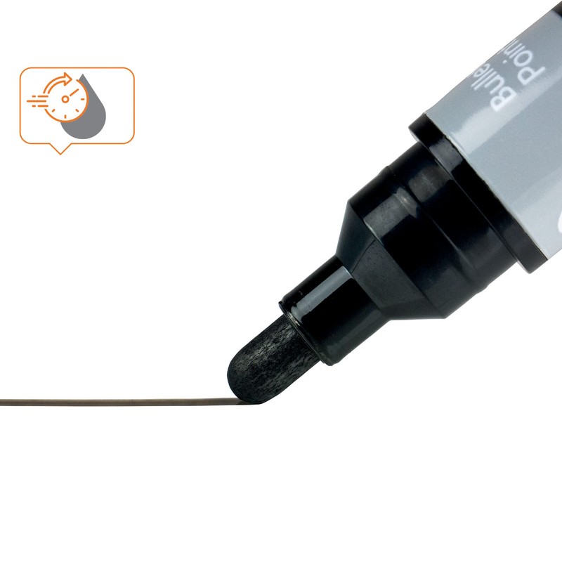 Nobo Liquid Ink Drywipe Whiteboard Pens, 3 mm Bullet Tip,