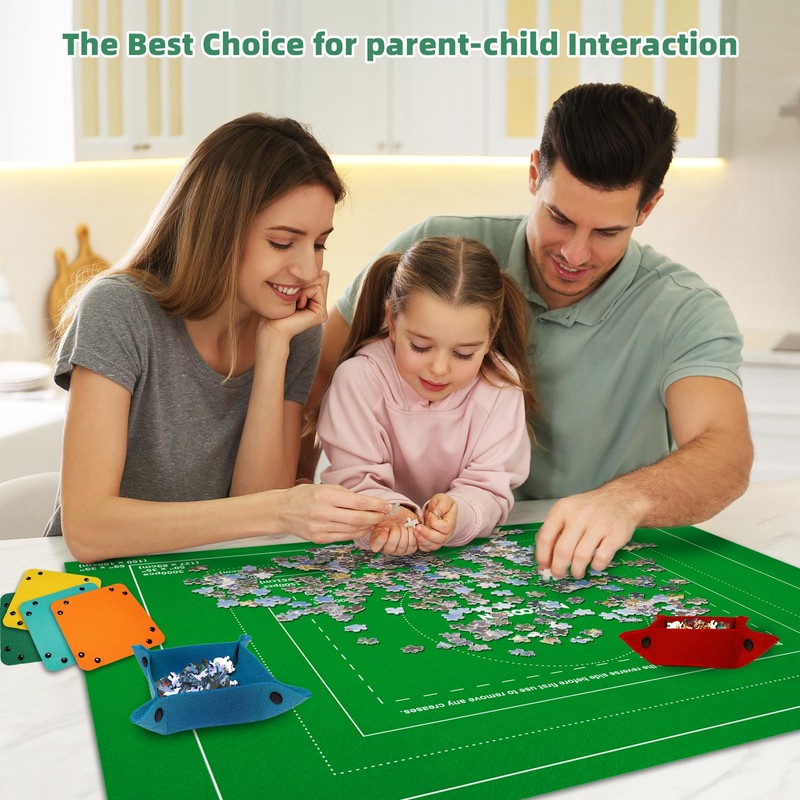 MOZOOSON Puzzle Mat, Puzzle Mat Roll Up for 2000 1000