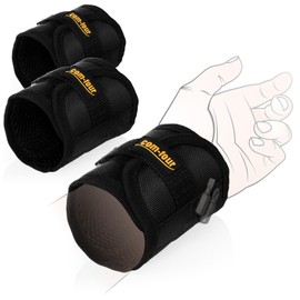 com-four® 3 x Magnetic Bracelet for Craftsmen with 3 Strong Magnets - Magnetic Bracelet for Screws, Nails, Bits and Tools - Gift for DIY Enthusiasts