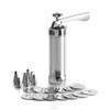 IBILI Cookie Gun Set 22 Pieces of Aluminium, Silver, 32