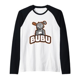 BUBU - Funny Character Raglan Baseball Tee