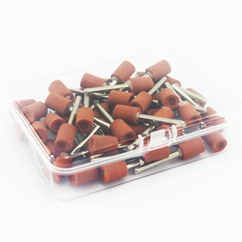 𝐉𝐔𝐍𝐋𝐈𝐗𝐍 50 Pcs Cylindrical Grinding Stone - 1/8" Shank Abrasive