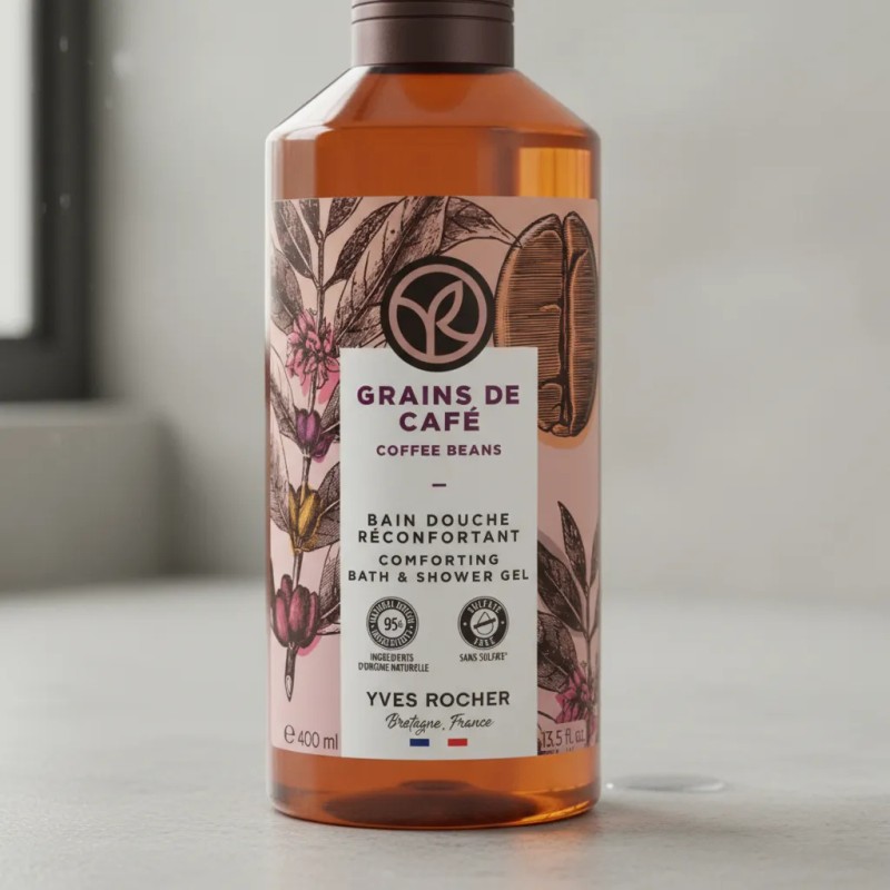 Maxigel De Ducha Yves Rocher 400 Ml (diversas Variantes) Café