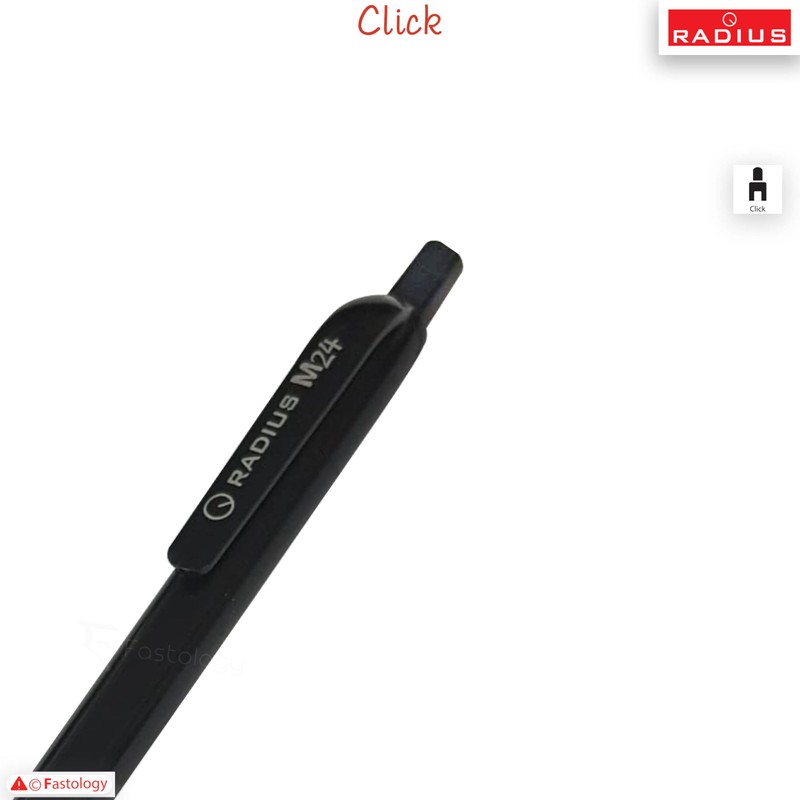 Retractable Ballpoint Pens, 1.0mm Medium Point, BLACK, Pack of 10,