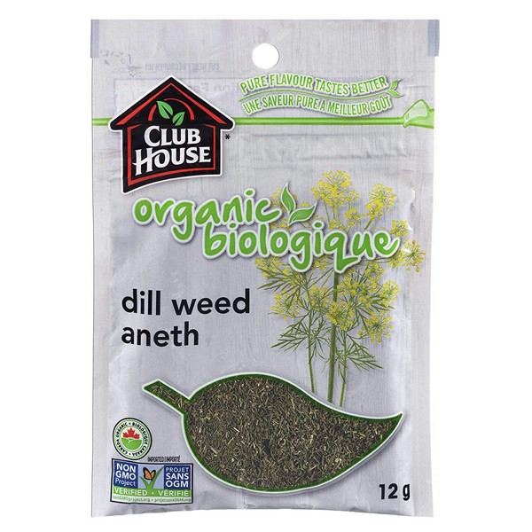 Club House, Quality Natural Herbs & Spices, Organic Dill Weed, 12g