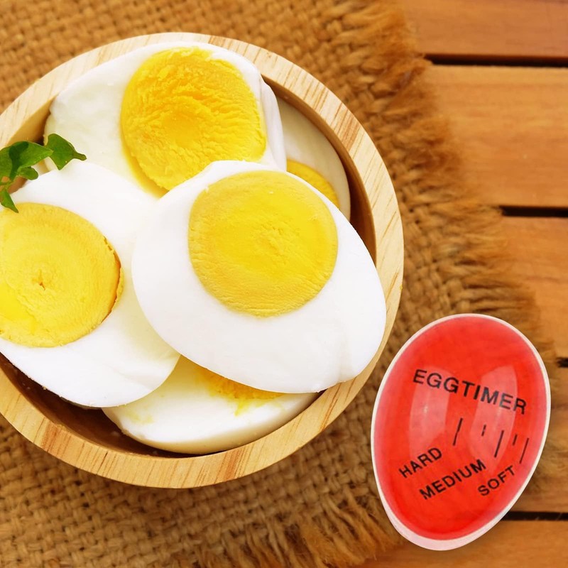 2Piece Durable Egg Timer, Colour Changing Boiled Egg Timer, Egg