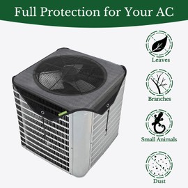 Air Conditioner Covers for Outside units - 36 x 36 Central Air Conditioner ac unit covers outdoor Top Universal Defender Mesh Design (36'' x 36'')