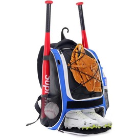 WOLT | Youth Baseball Backpack for T-Ball & Softball Gear，Premium Youth and Adult Baseball Gear Backpack - Color: Blue