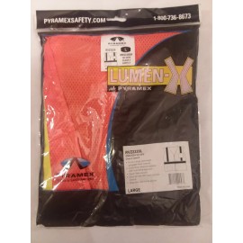 Pyramex RVZ2220 Orange Class 2 Hi-Vis Reflective Chest Pocket Safety Vest Size L