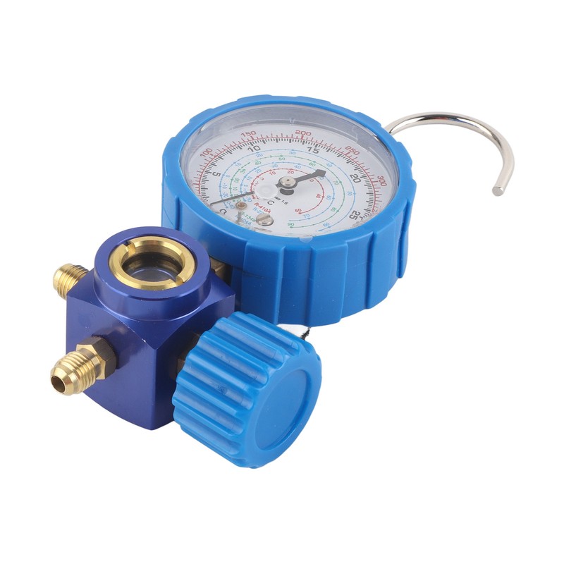 Air Condition Manifold Gauge Manometer&amp; Valve 500psi 35kgf cm With