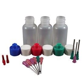 Jensen Global Henna Kit with 1 oz Bottle & Blunt Dispensing Tips. (Non sterile/Non Medical)