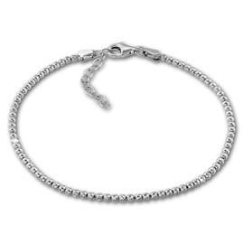 SilberDream Women's Bracelet with Balls 925 Sterling Silver 18 CM - 21 CM SDA1108J