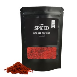 SPICED Ground Smoked Paprika, 12oz of Smoked Paprika Powder Spice in Resealable Bag, Sweet and Smokey Flavor, Great for Roasting, Rubs, Meat Dishes, Dressing and Seasoning